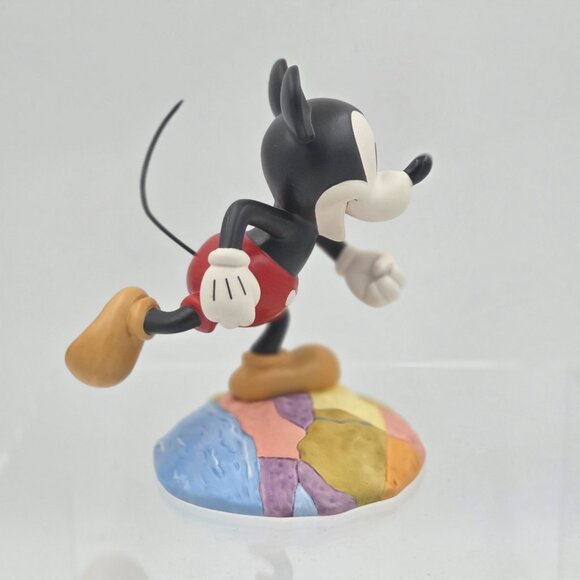 WDCC Mickey Mouse Thru the Mirror on Top of the World Sculpture with Cloisonné P - Picture 8 of 9